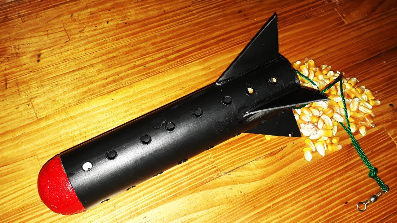 CEBADOR COHETE CASERO PARA CEBAR LUGAR DE PESCA - CARPFISHING
