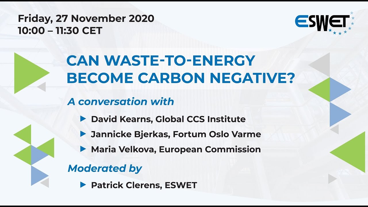 Can Waste-To-Energy Become Carbon Negative? - ESWET Webinar