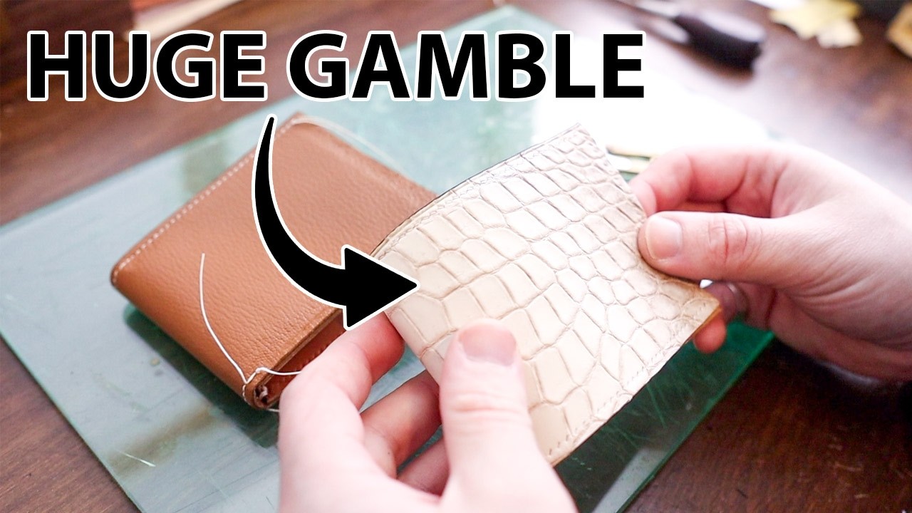 Making a Luxury Bifold Wallet With Alligator Leather