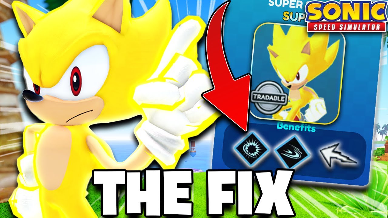 Как в Sonic Speed ​​Simulator можно исправить SUPER SONIC...