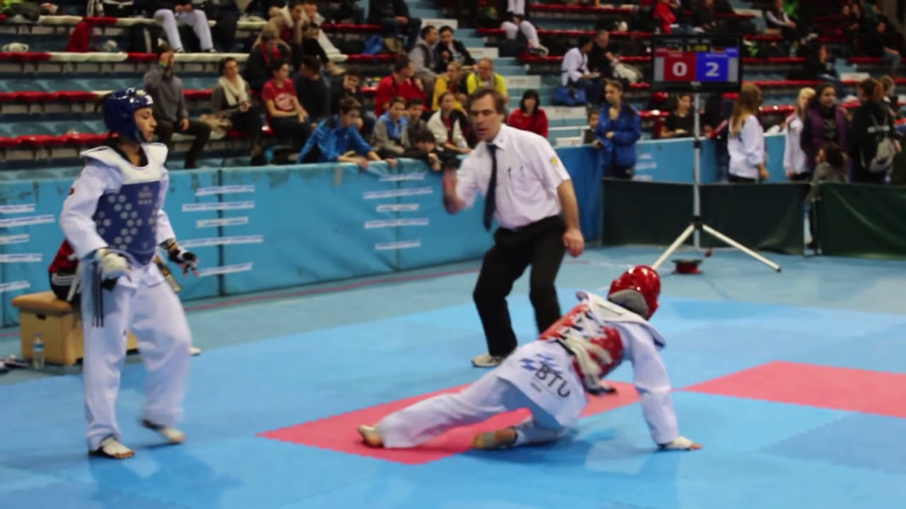 Taekwondo Deutsche Meisterschaft 2014 Vicky zweiter Kampf