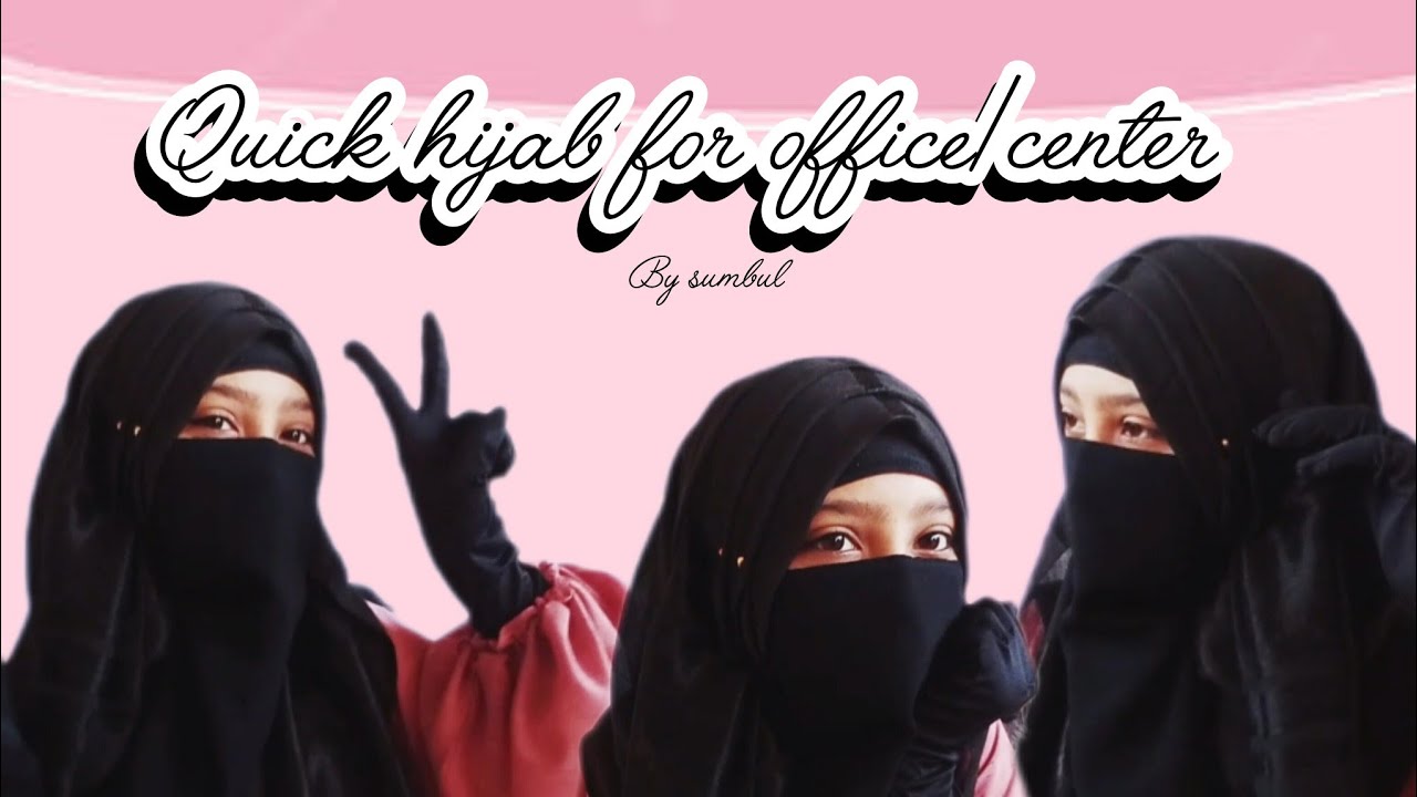Quick hijab for office/center | beautiful hijab tutorial | hijab tutorial | by sumbul 