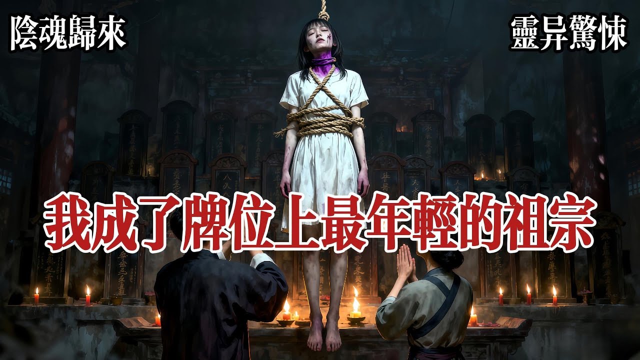 【養鬼妻】我爸媽信奉一個邪門歪道叫養鬼妻。說只要把女兒獻祭給家裏的祖宗牌位就能保佑，他們連生貴子。於是，在我十八歲生日那天，他們將我吊死在了祠堂。後來我媽一連生了三個兒子，個個白胖。