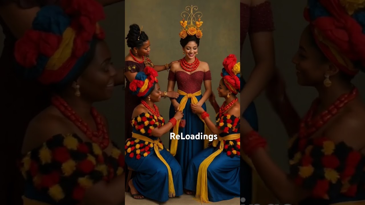 Colourful outfit of Ibibio & Efik Traditional Marriage Congratulations to Joy #weddings #marriage