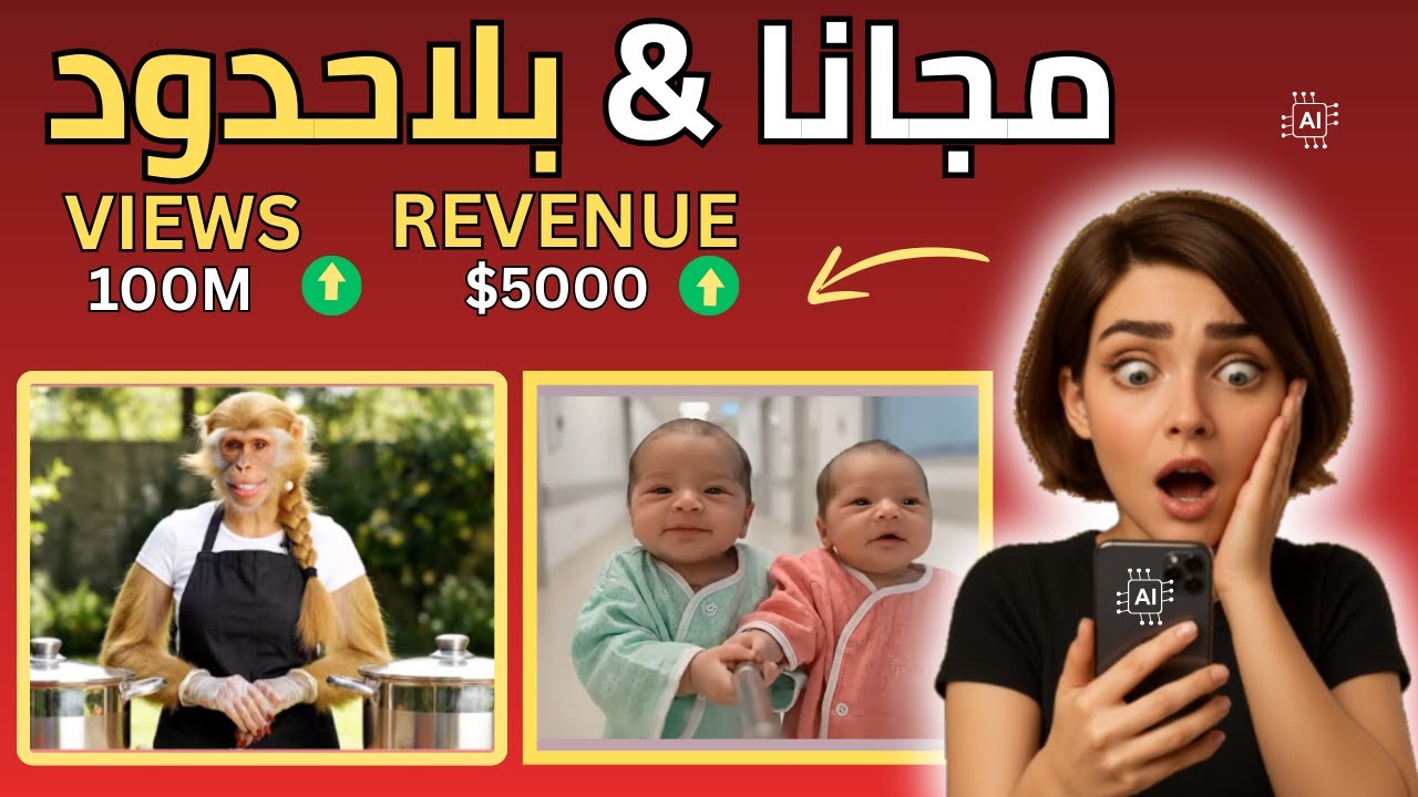 كيف تصنع فيديوهات ترند الأطفال التوأم والقرد المتكلم باستخدام AI خطوة بخطوة