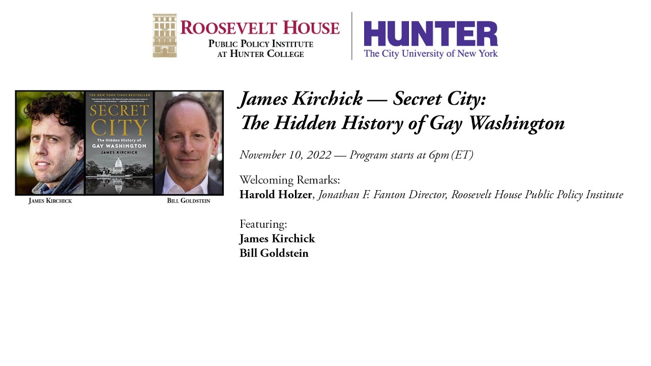 James Kirchick &mdash; Secret City: The Hidden History of Gay Washington