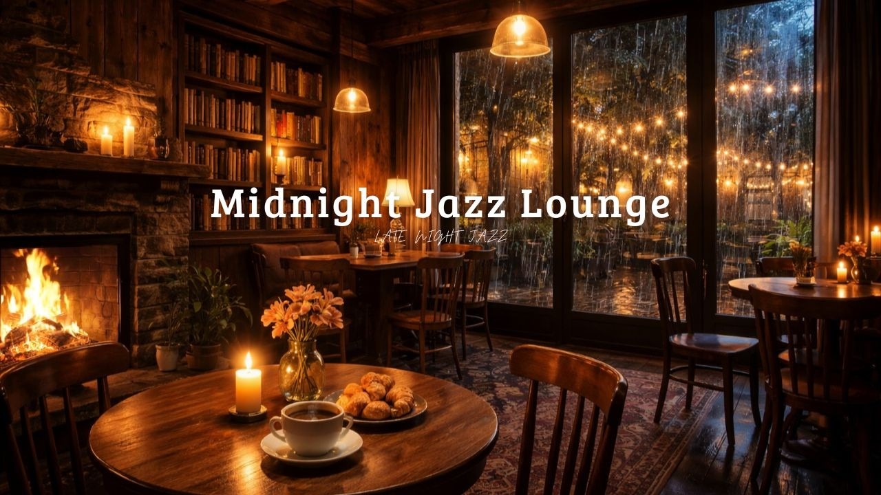 Cozy Jazz Cafe Music for Relaxing Evenings, Coffee Time, and Rainy Night Ambience