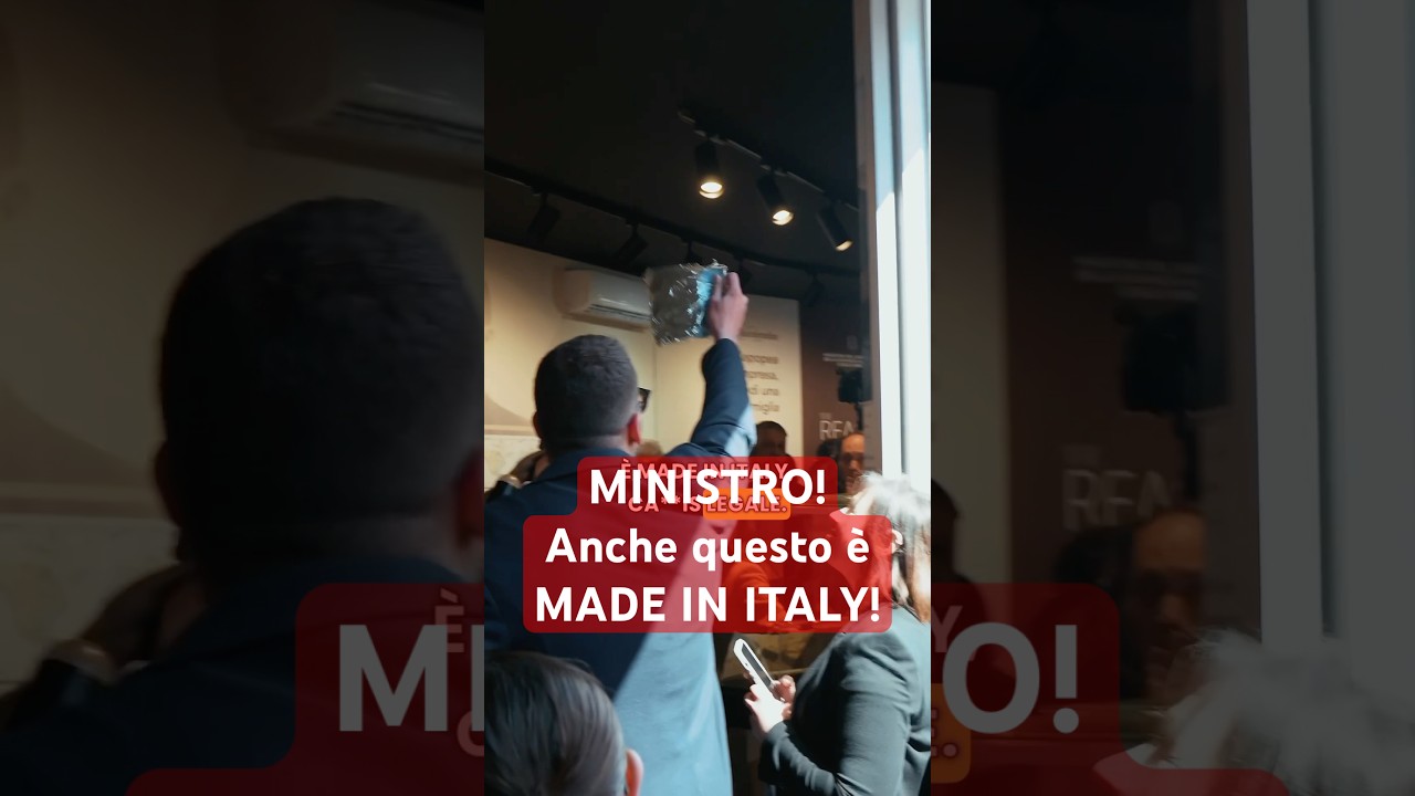 Abbiamo consegnato della CANNABIS LIGHT al ministro Lollobrigida