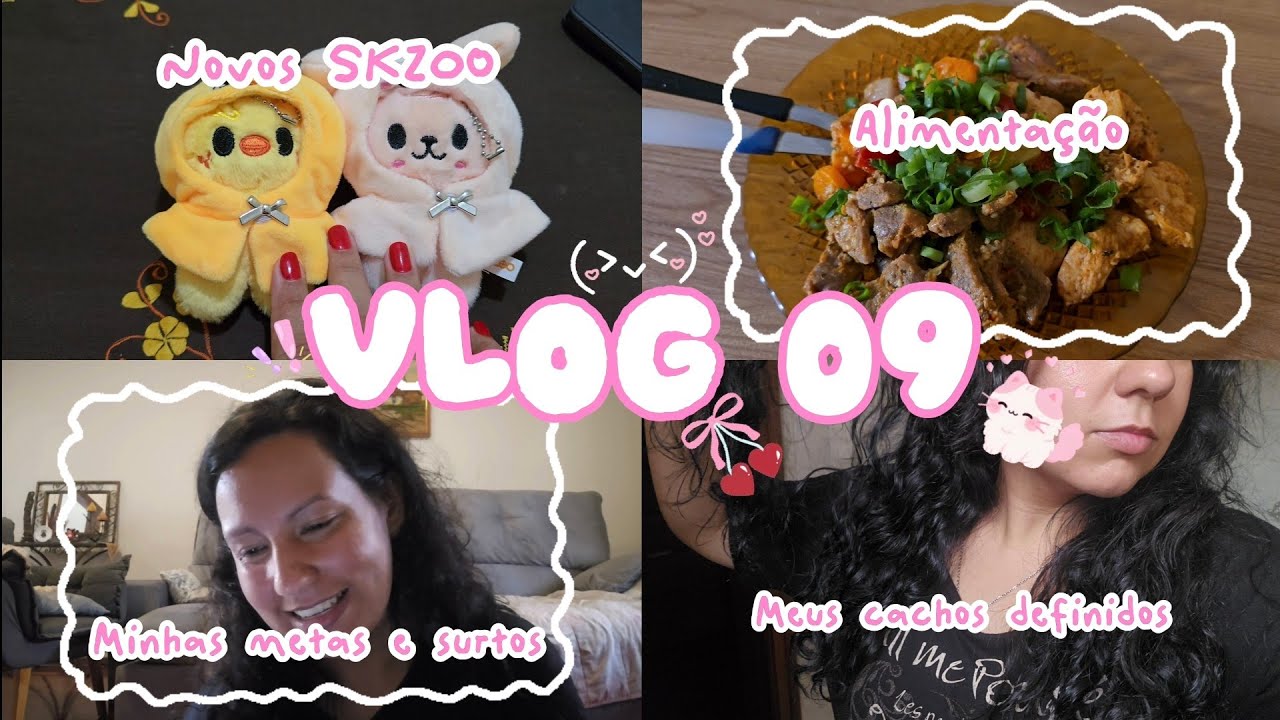 #VLOG 09 I METAS E SURTOS, SKZOO NOVOS, MEU CABELO DEFINIDO e mais...☺️
