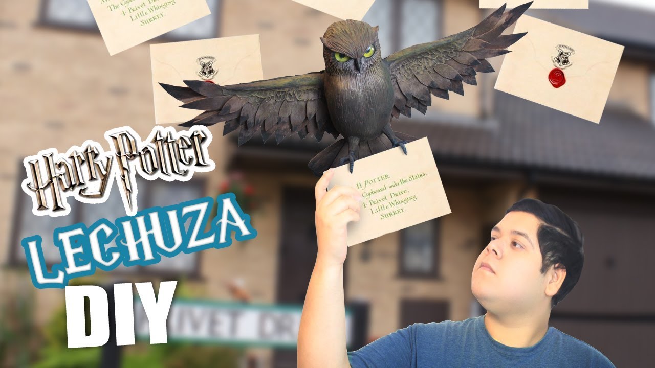 lechuza con carta de hogwarts DIY/ foamy moldeable