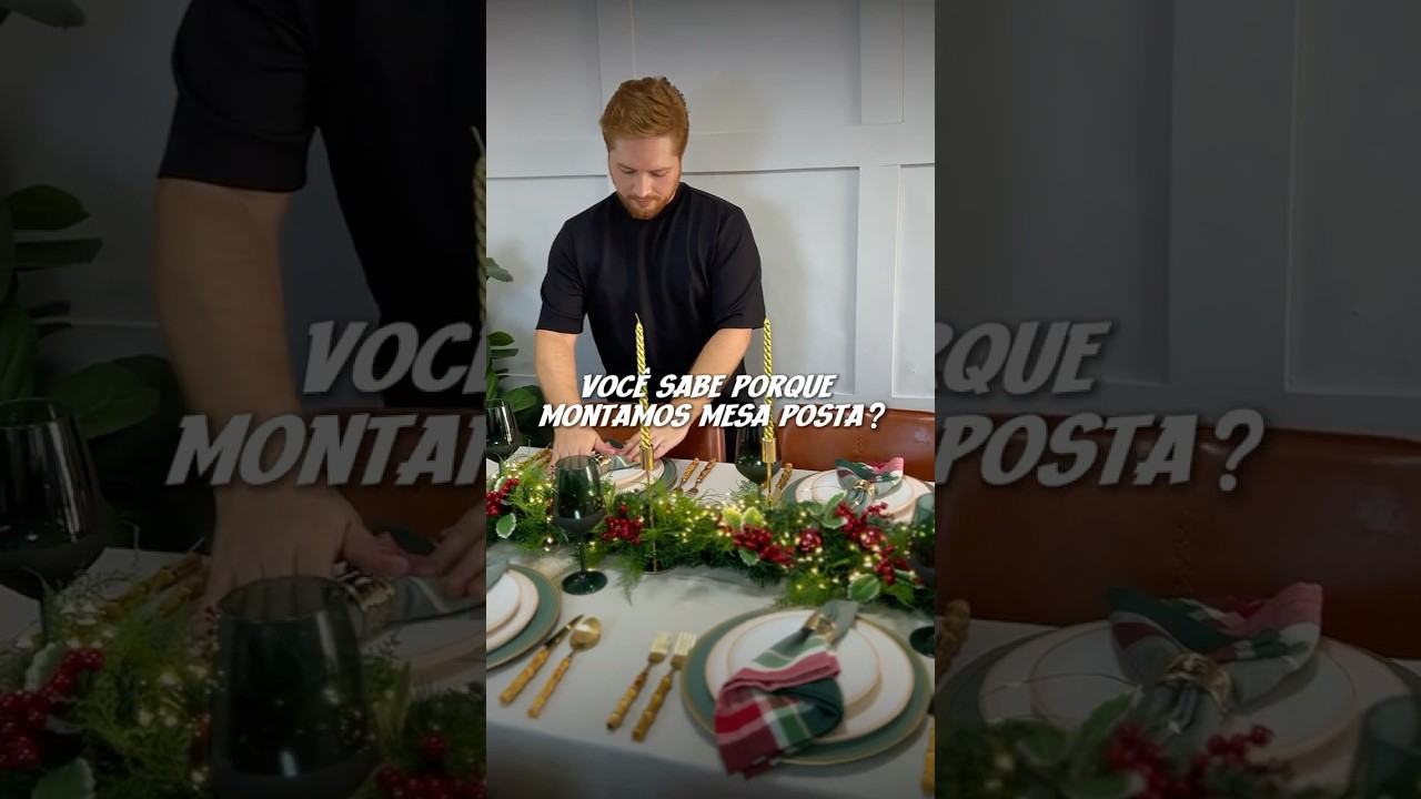 VOC&Ecirc; SABE PORQUE MONTAMOS MESA POSTA? #natal #decoracaodiy #diy