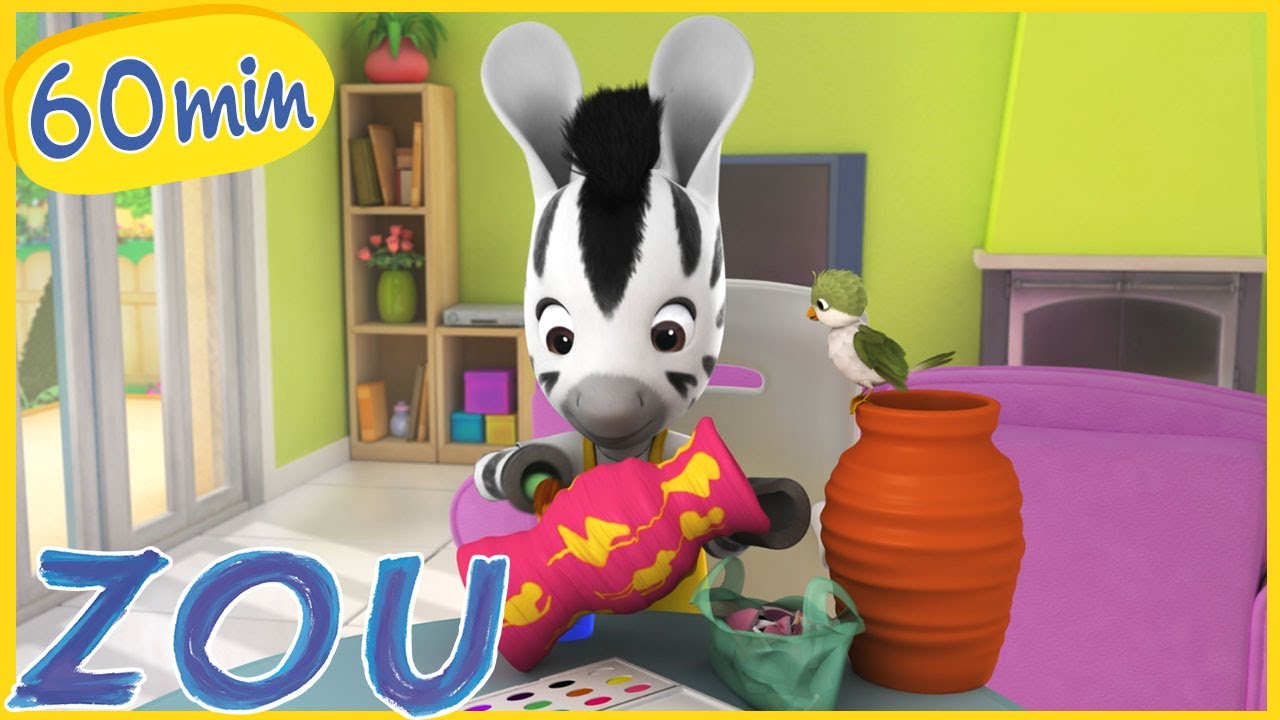 Zou in italiano 💐 Il vaso di zou | COMPILAZIONE 🦓 Cartoni animati