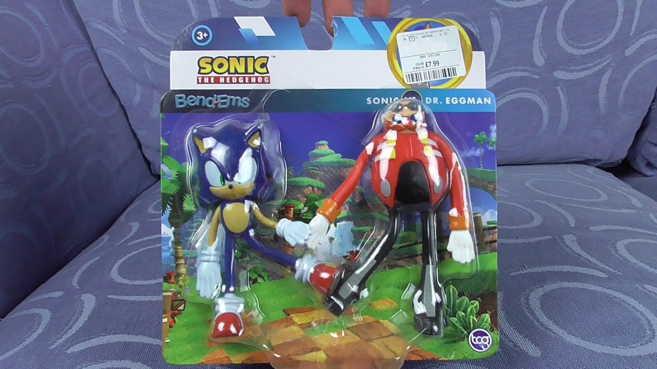 TcgToys Sonic the Hedgehog Bendems Sonic Vs Dr Eggman