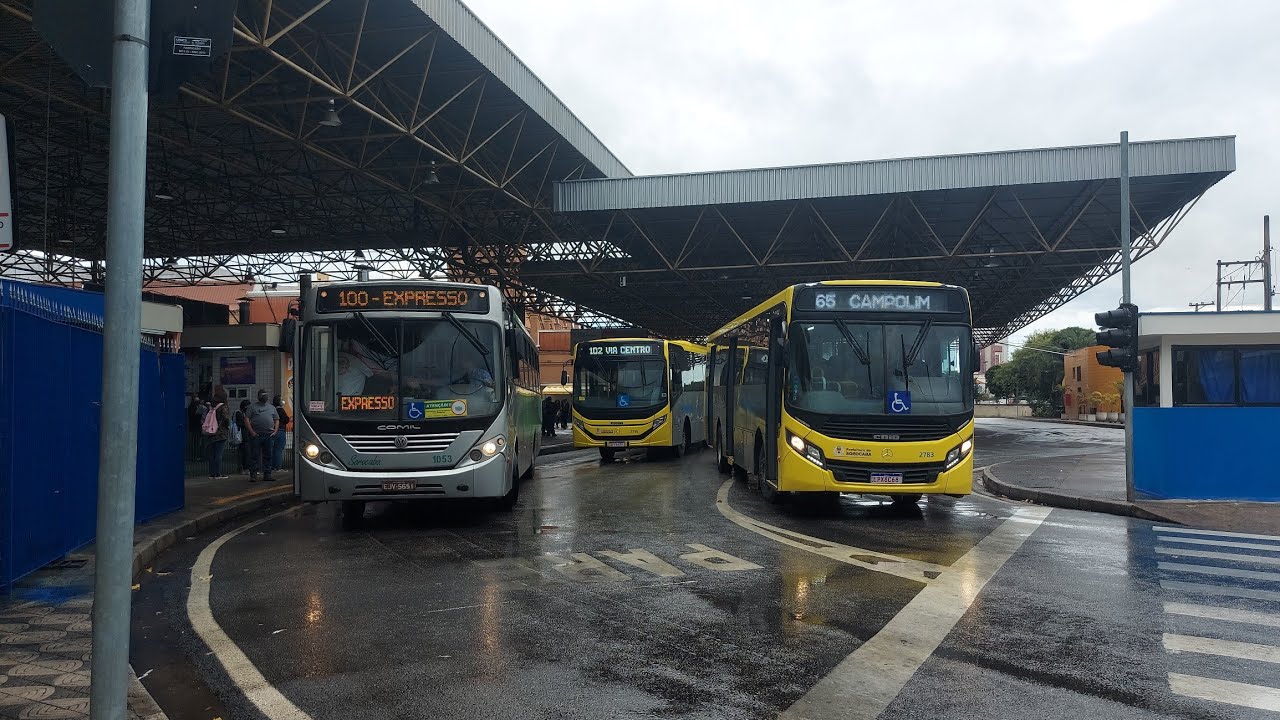 Movimentaçao de Onibus Terminal Santo Antonio Sorocaba Sp  part 1