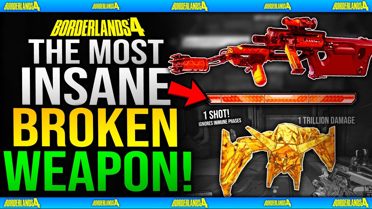 The MOST BROKEN OP GUN in Borderlands HISTORY - Borderlands 4 IGNORES IMMUNE PHASES & 1 Shot Bosses