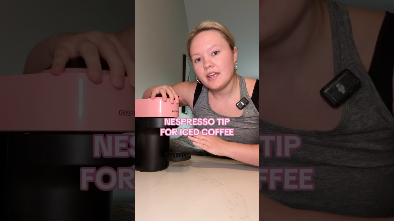 Nespresso tips for iced coffee capsules! #nespresso #shorts