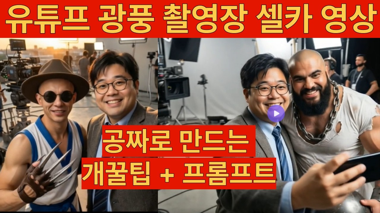 실사 캐릭터 촬영장 셀카 AI 영상 공짜로 만드는 방법 + 프롬프트 공유