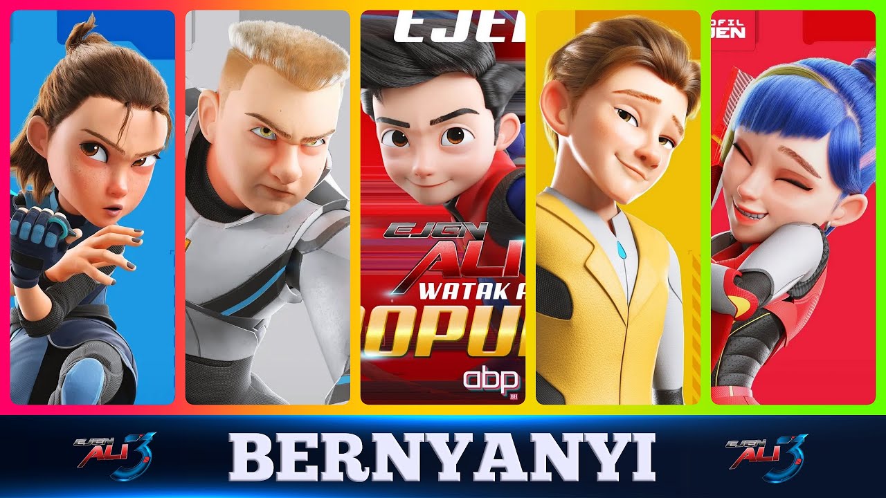 BERNYANYI BERNYANYI | Version Of Ejen Ali Season 3 Characters...