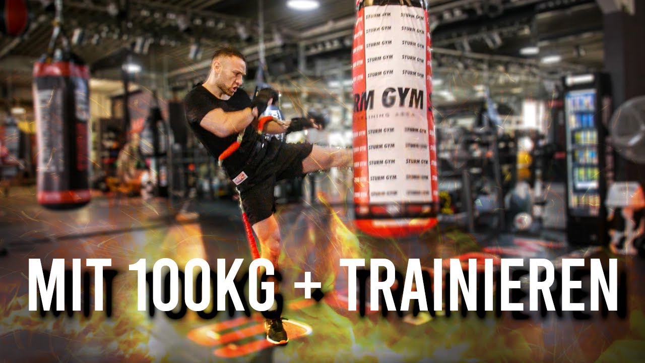 Mit der Crew KRAFT/EXPLOSIV Training mit 100Kg Zusatzgewicht(Felix Sturm, Chris Mohr)