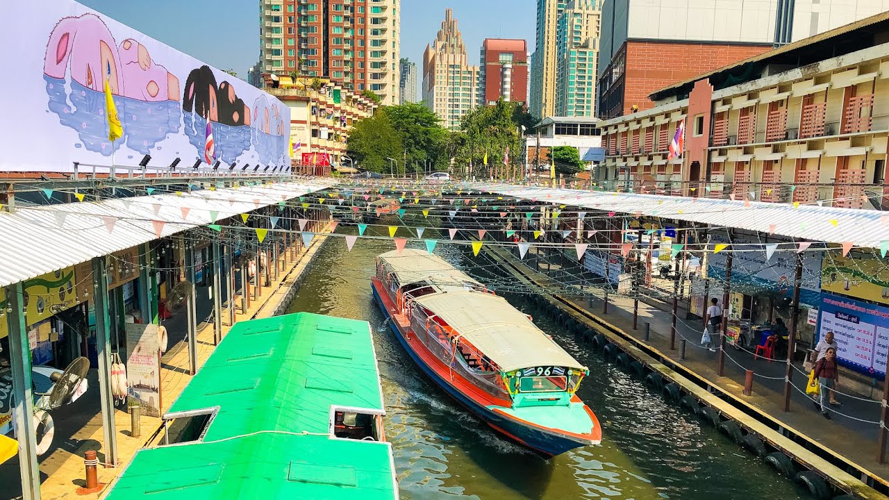 KHLONG SAEN SAEP EXPRESS BOAT TOUR / Pratunam Pier to Asoke Pier & MRT metro mall