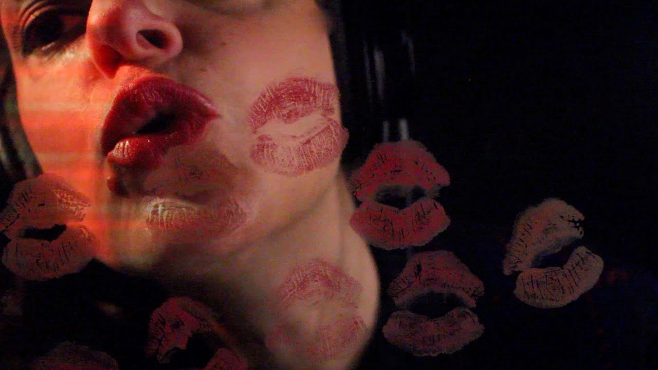 ASMR 💄 GLASS Kisses: Lipstick Application, Spritzing + Wiping Lipstick off the Glass (no talking)