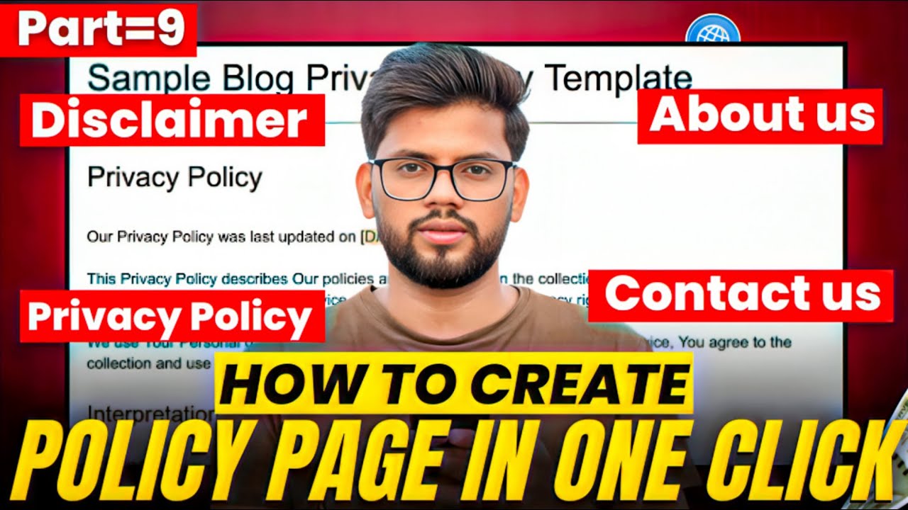 Part 9: 📄How to Create Important Pages for Blogger Website 2025 🚀 | Website के लिए Pages कैसे बनाएं?