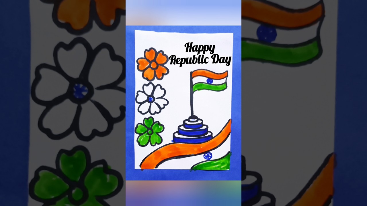 Republic day card making 
