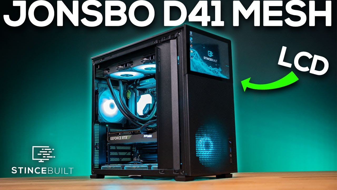 Jonsbo D41 Mesh Gaming PC Build! LCD ON CASE?! 9800X3D + RTX 5070 Ti