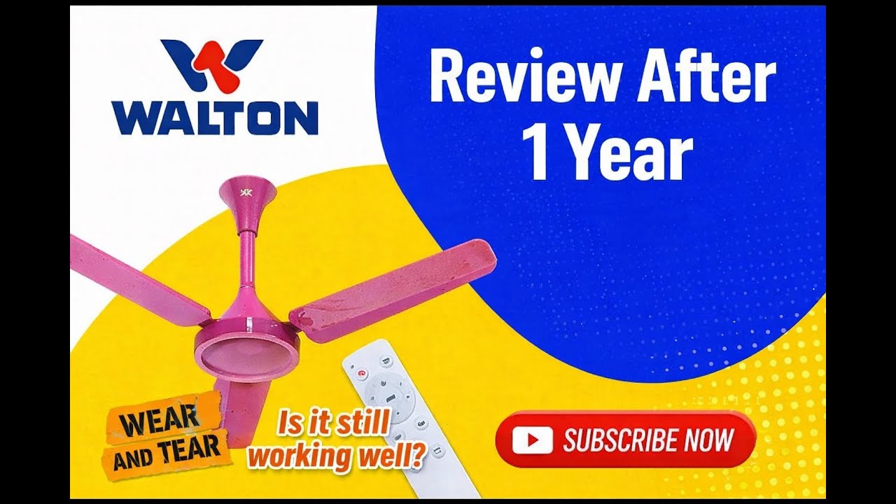 Walton BLDC Ceiling Fan Review After 1 Year | Remote Functions & Eco Mode Test