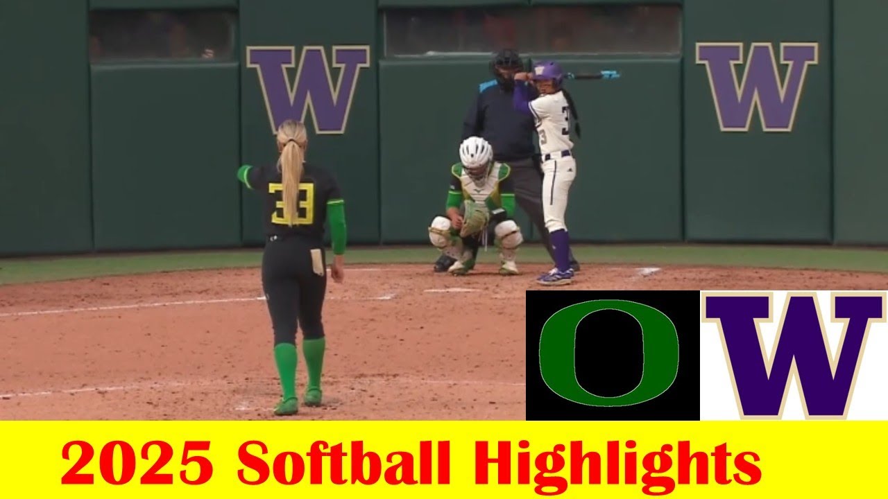 #8 Oregon vs Washington Softball Game 3 Highlights 3 16 2025