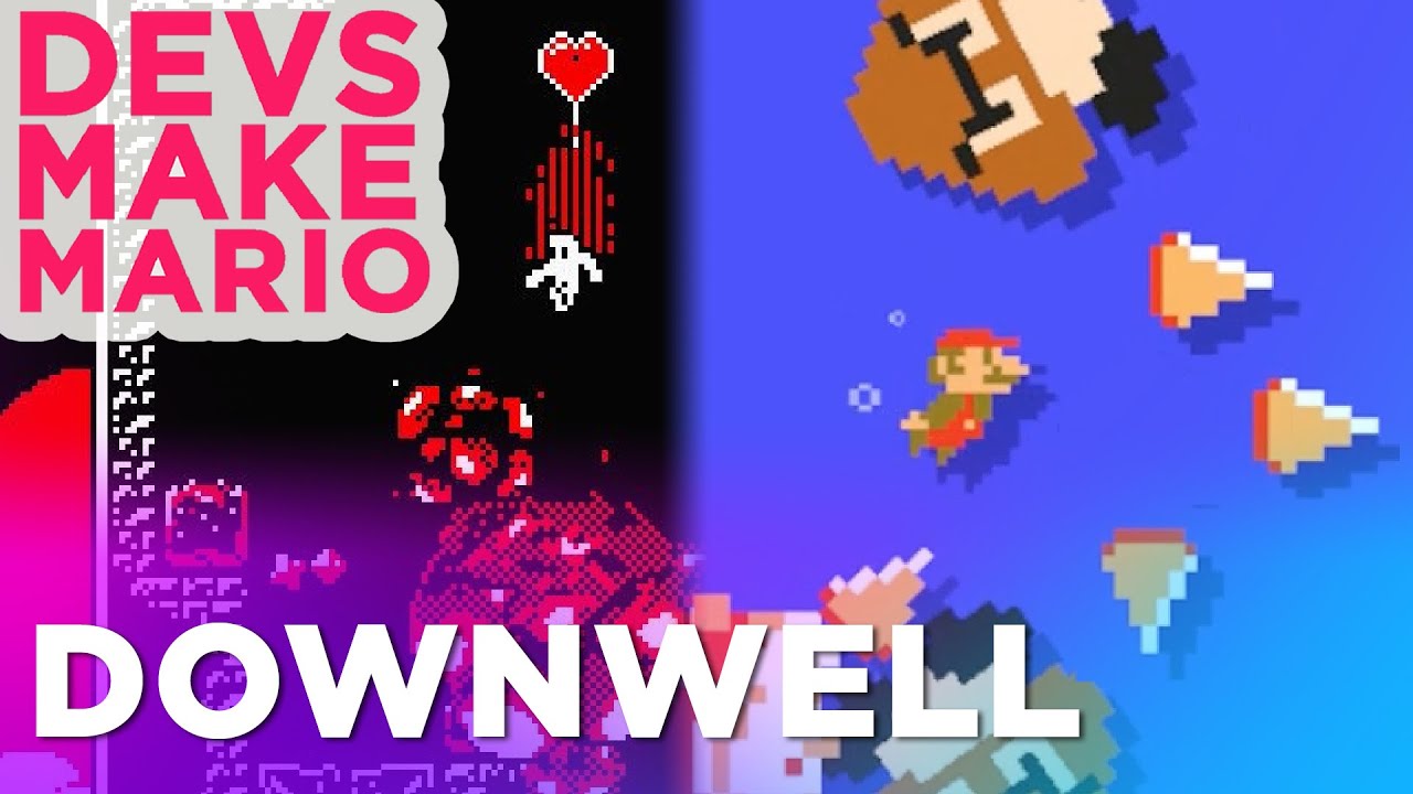 Downwell Creator Ojiro Fumoto Creates a Mario Maker Level — DEVS MAKE MARIO