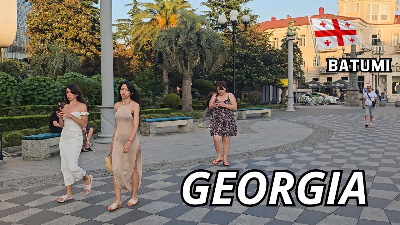 Look how many people.Walking through  in Batumi.Georgia❤️