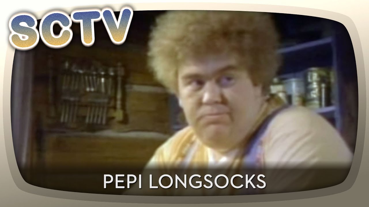 Джон Кэнди в роли Пепи Лонгсокс | SCTV | Second City Television