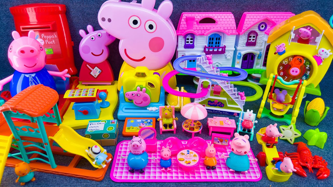 20 Minutes Satisfying Unboxing Peppa Pig Kitchen Toys, Peppa Pig Family House Playset Review