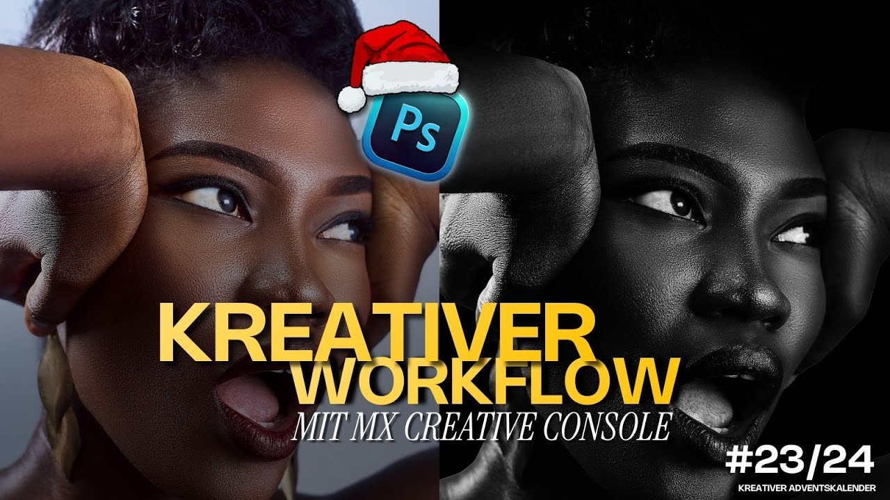 #23/24 – Motiv freistellen & überblenden – kreativer Photoshop-Workflow mit Logitech MX Console
