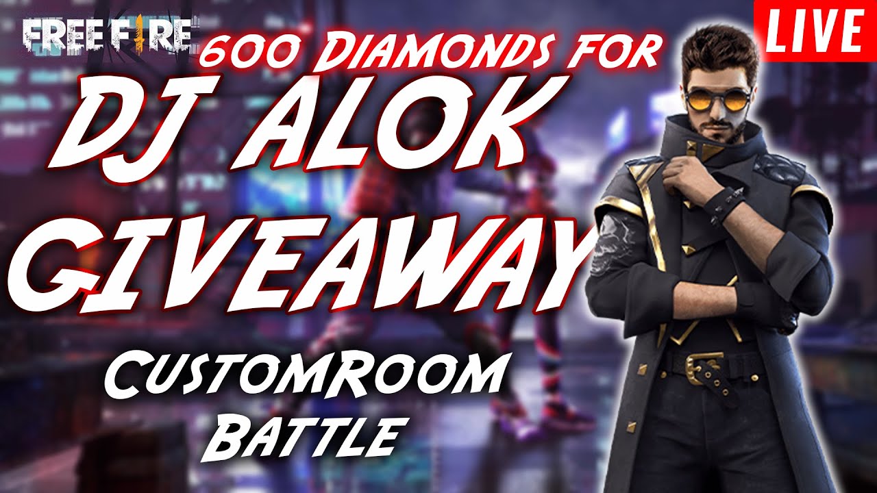 DJ Alok Giveaway | FREE FIRE | Live |