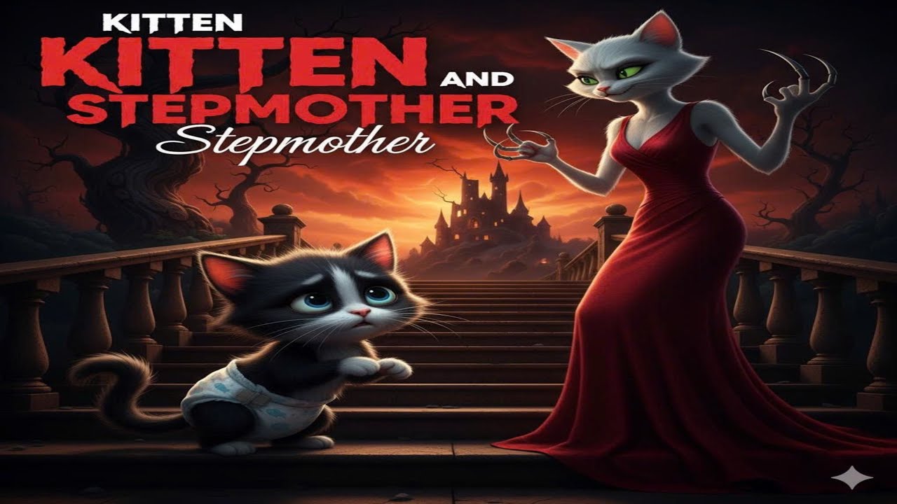 🐾 Kitten and the Stepmother – A Sad but Touching Animated Story 💔