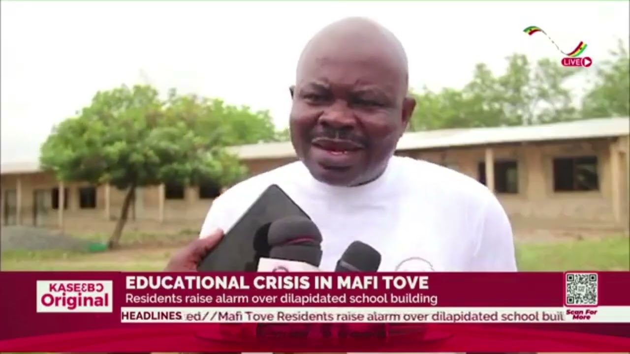 Education in Danger at Mafi Tove. Residents Raise Alarm Over Dilapidated School.