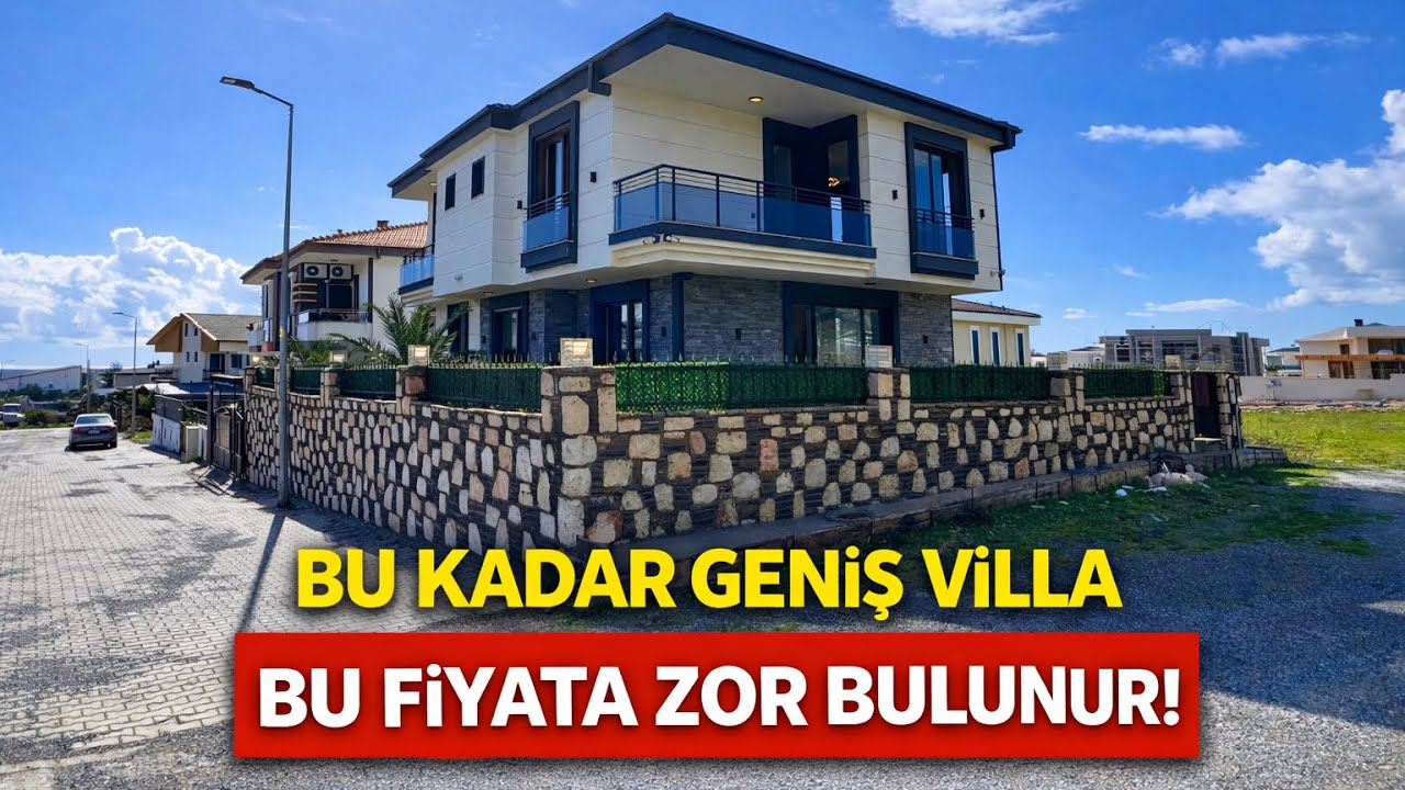 HER ODASI ÇOK GENİŞ KÖŞE BAŞI 5+1 AYRI MUTFAK MÜSTAKİL VİLLA / V143