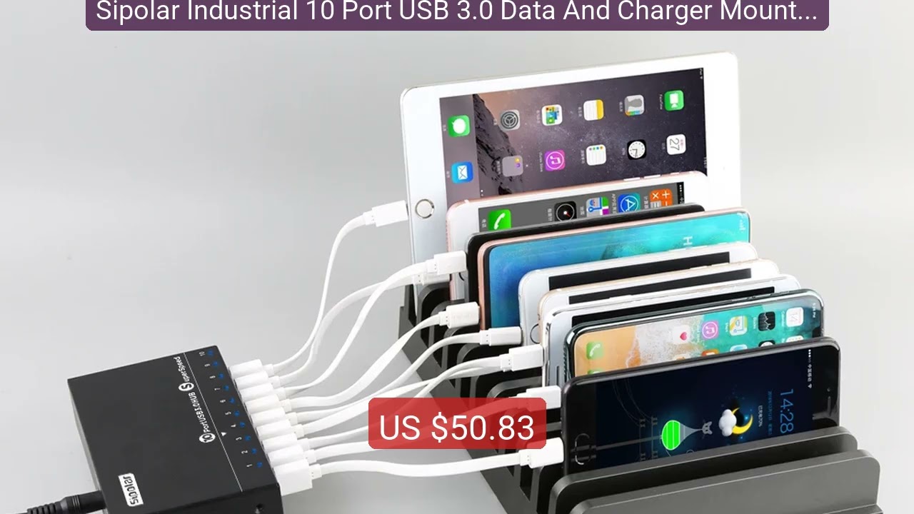 Sipolar Industrial 10 Port USB 3.0 Data And Charger Mountable ... &mdash; Hot Deal 2026 | Limited Offer!