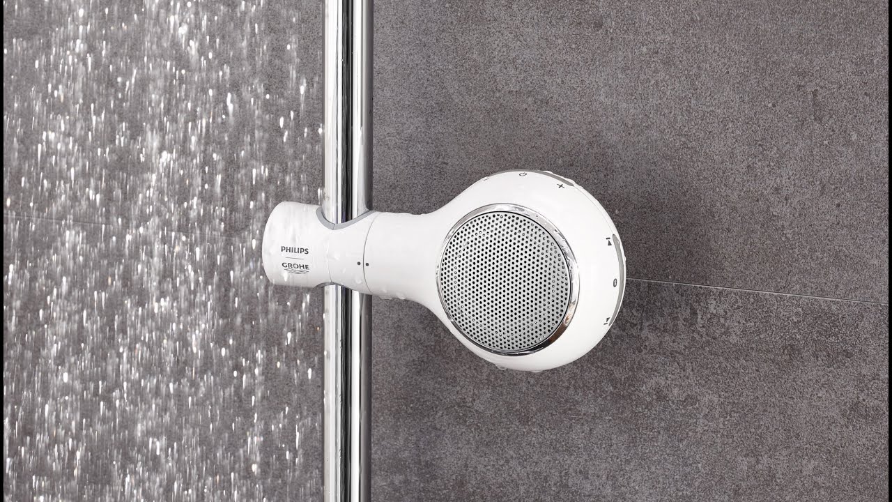 Заряд бодрости при принятии душа c GROHE Aquatunes