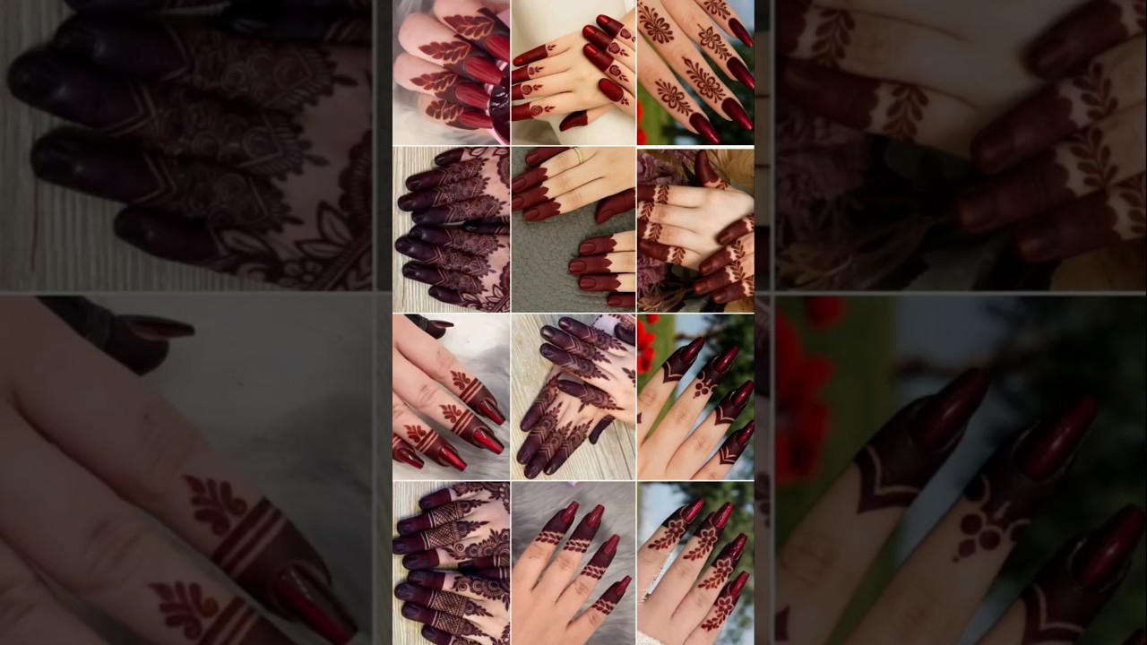 simple finger mehndi designs | aesthetic mehndi design | minimal mehndi design