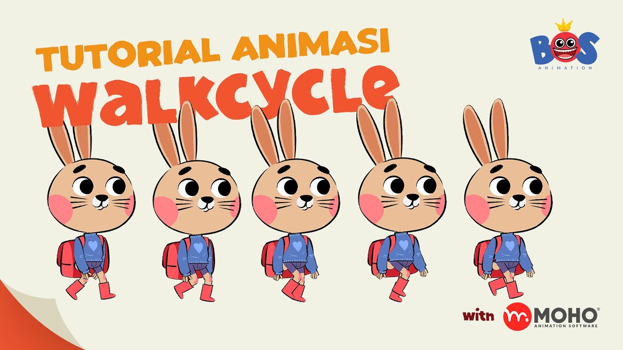 Tutorial Animasi Walkcycle di MOHO | Belajar Gerak Jalan Karakter Animasi 2D