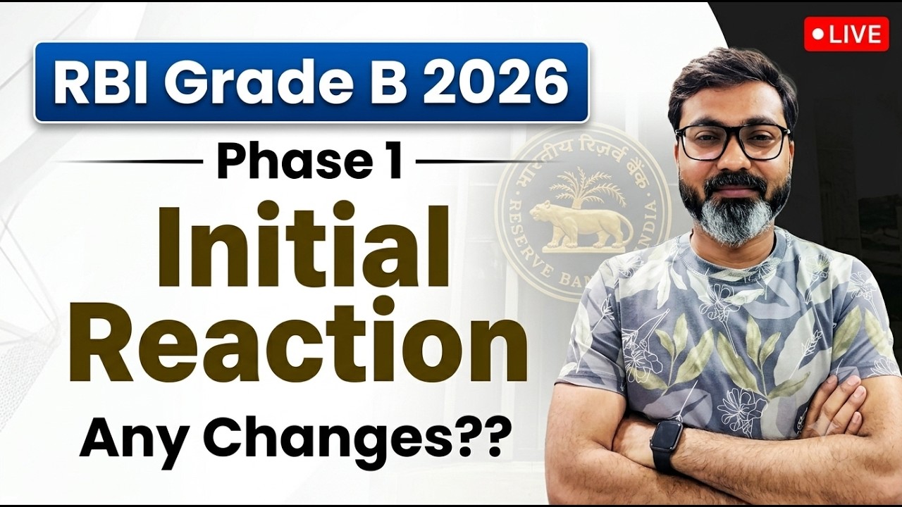 RBI Grade B Exam Analysis 2026 | RBI Grade B Phase 1 Paper Analysis & Exam Review
