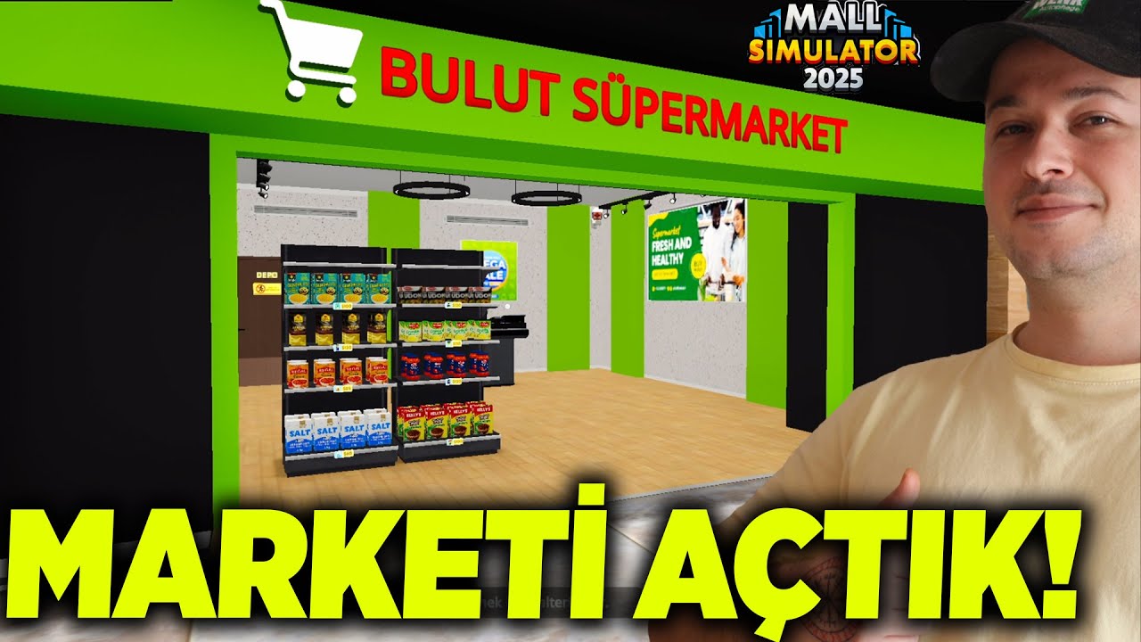 ALIŞVERİŞ MERKEZİNE SÜPERMARKET KURDUK! GİYİM MAĞAZASINI FULLÜYORUZ! Mall Simulator #2