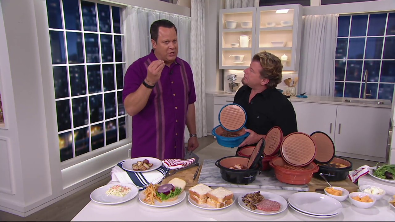 Copper Chef Microwave Grill with Grill Press Lid and Accessories on QVC