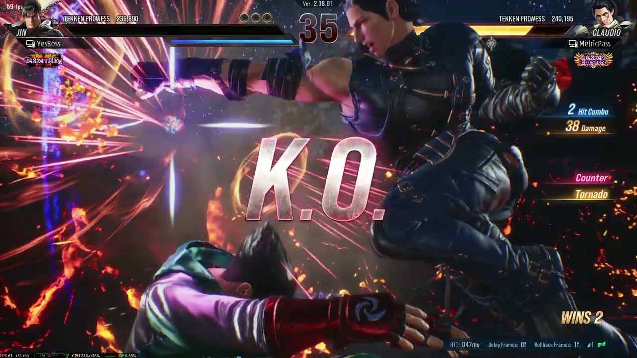 JIN vs CLAUDIO | Tekken 8 Rank Season 2 ( ULTRA GRAPHICS )