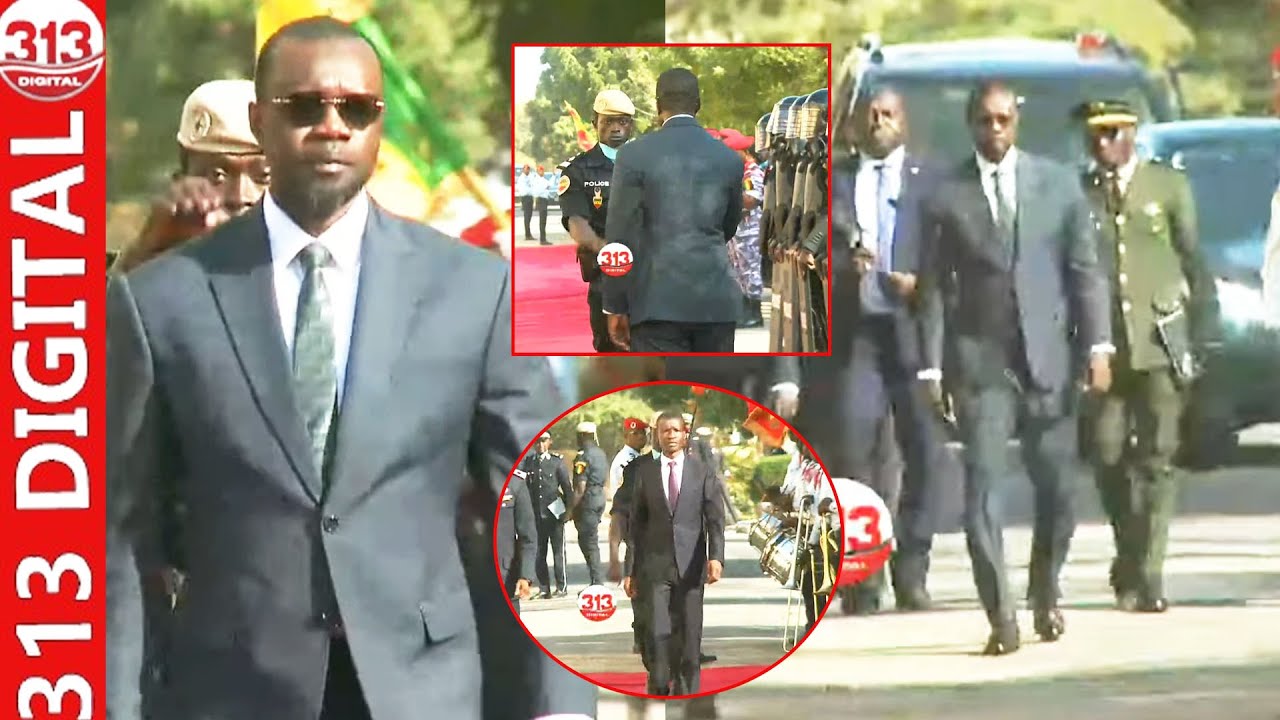 L’arrivée spectaculaire du Pm Sonko accueilli par la police nationale et le ministre Bamba Cissé
