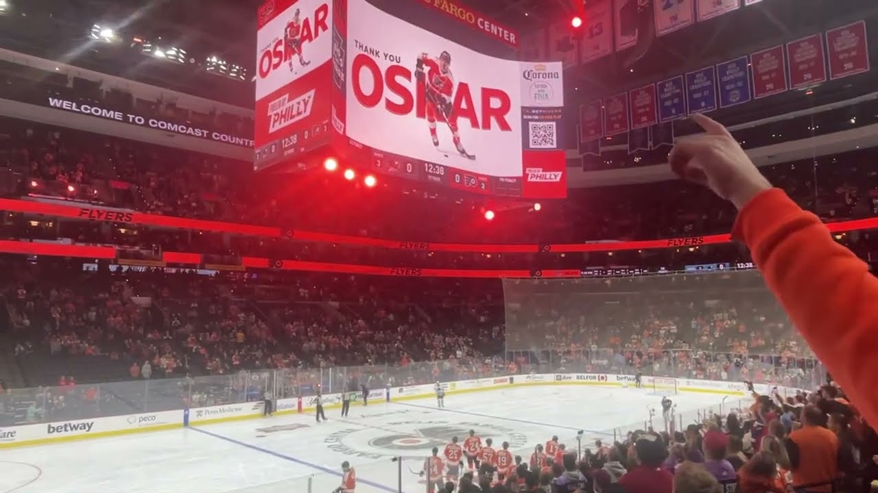 Oskar Lindblom Receives Standing Ovation in First Game Back vs Philadelphia Flyers