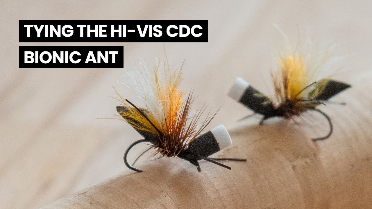 Fly Tying Tutorial: The Hi Vis CDC Bionic Ant Dry Fly Pattern // Great summer terrestrial for trout